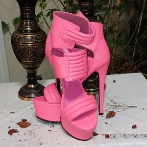 Go Sexy Ass Jane hot pink platform stiletto.